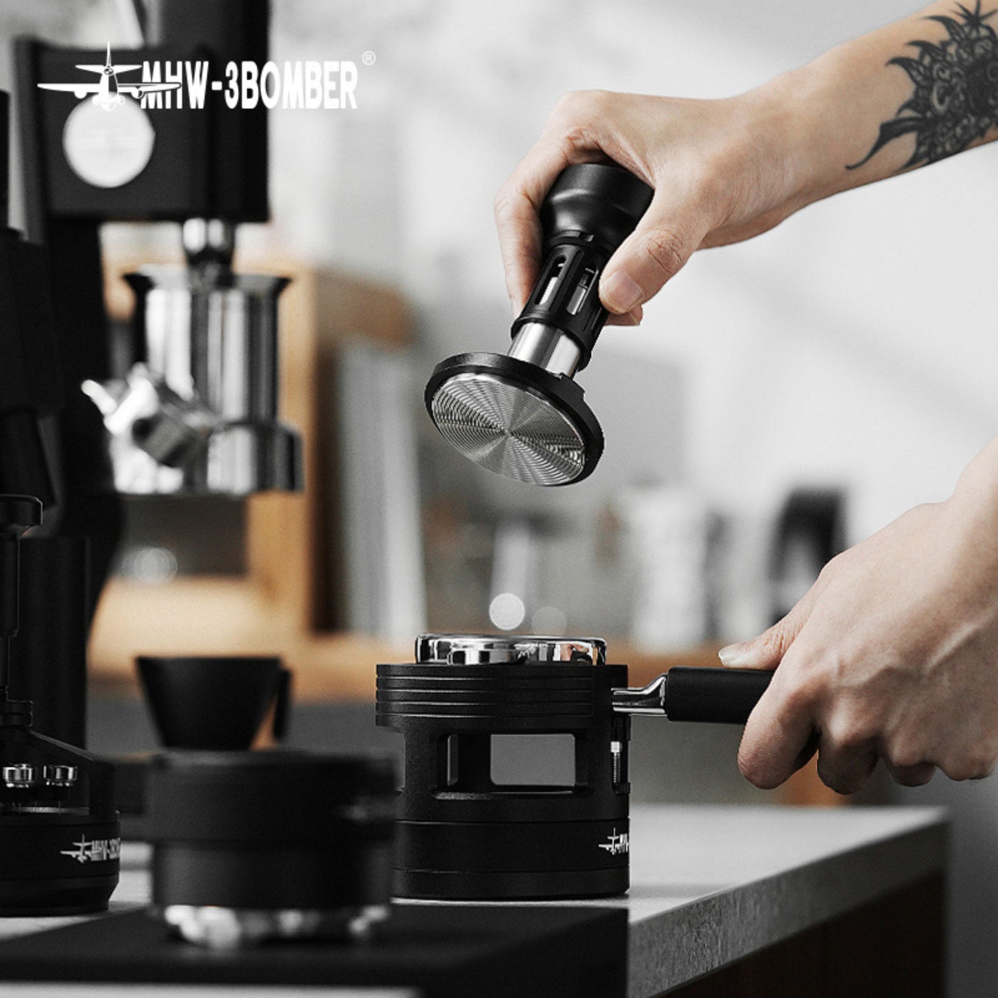 MHW-3BOMBER YU Series Force Impact Coffee Tamper