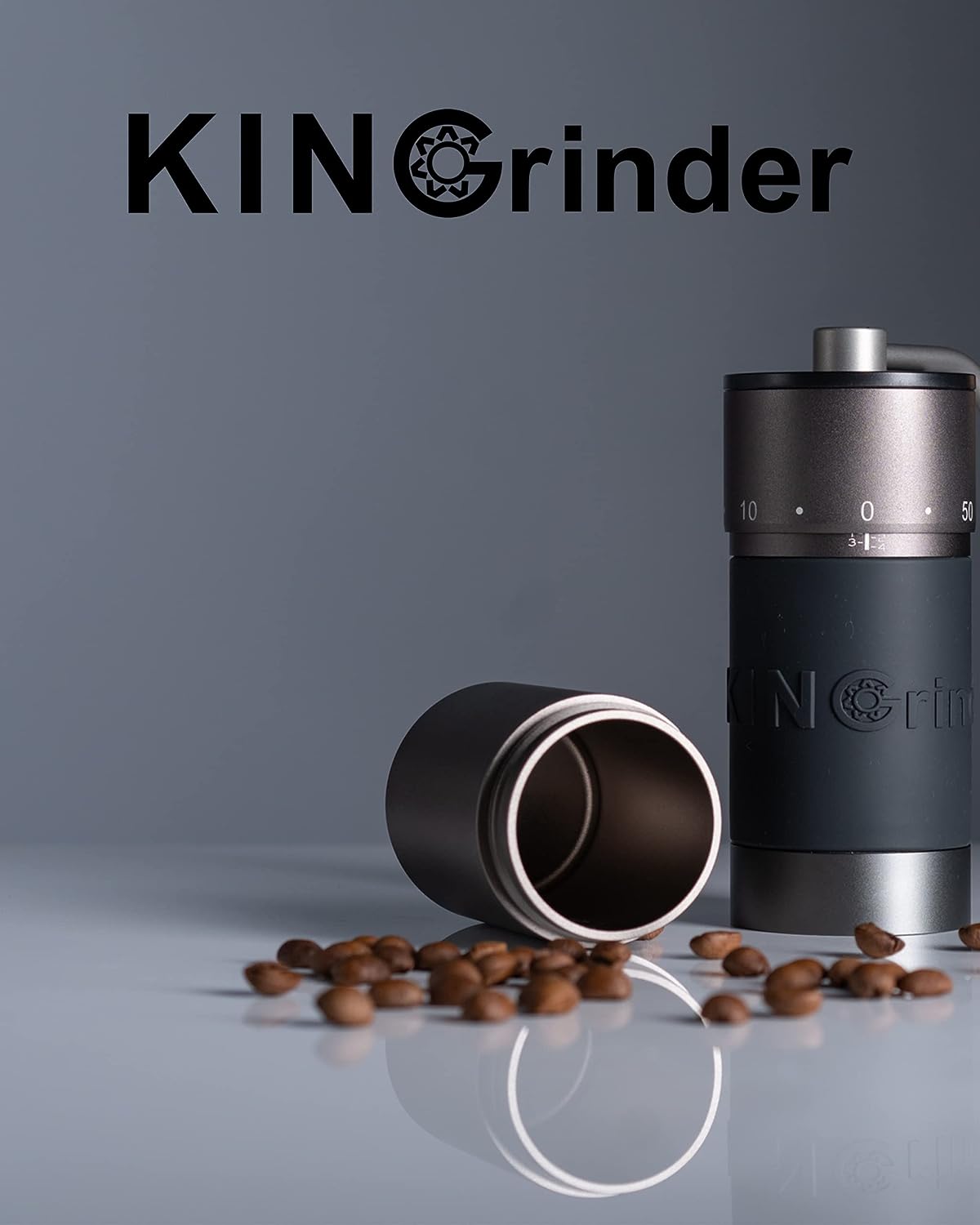 KINGrinder K6 Coffee Grinder - Premium affordable grinder with 48mm steel burrs and precise adjustment for pourover coffee