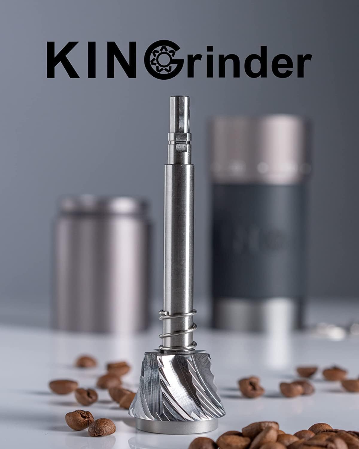 KINGrinder K6 Coffee Grinder - Premium affordable grinder with 48mm steel burrs and precise adjustment for pourover coffee