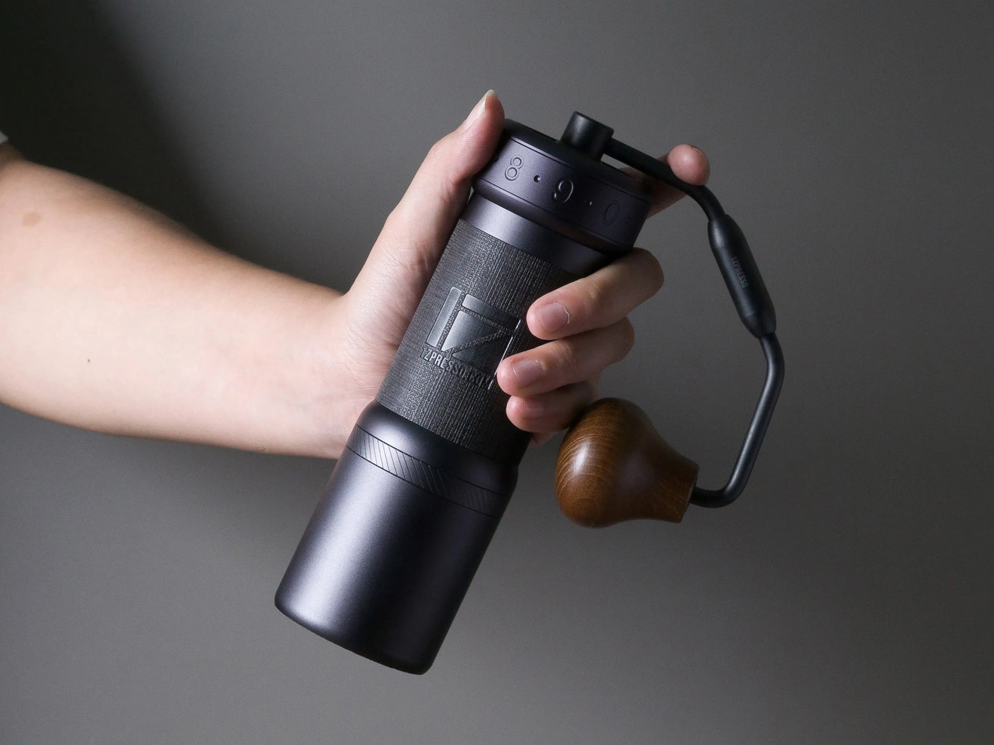 K-Ultra Coffee Hand Grinder - Flagship high-performance manual grinder for espresso and pour-over enthusiasts."